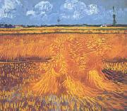 Vincent Van Gogh Wheatfields With Cypress at Arles oil painting artist